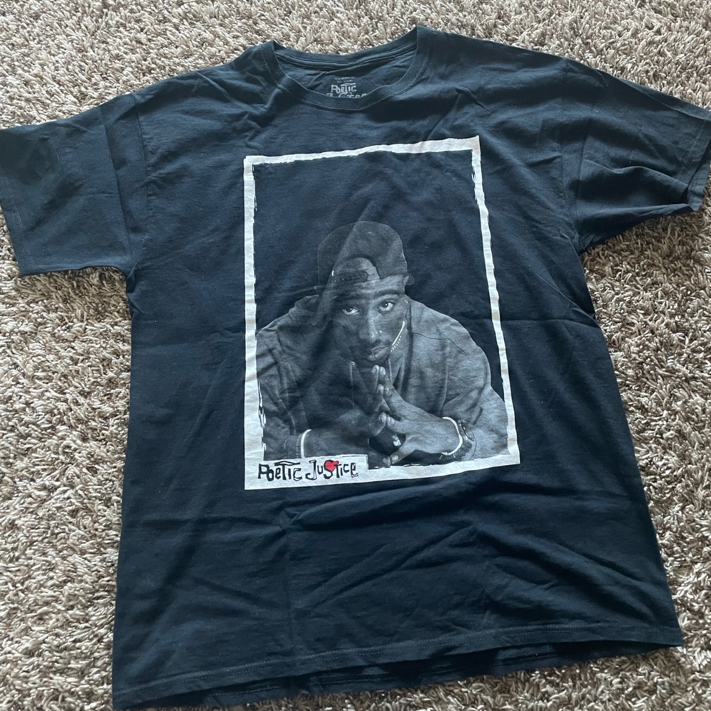 Black 2pac “Poetic Justice” Shirt